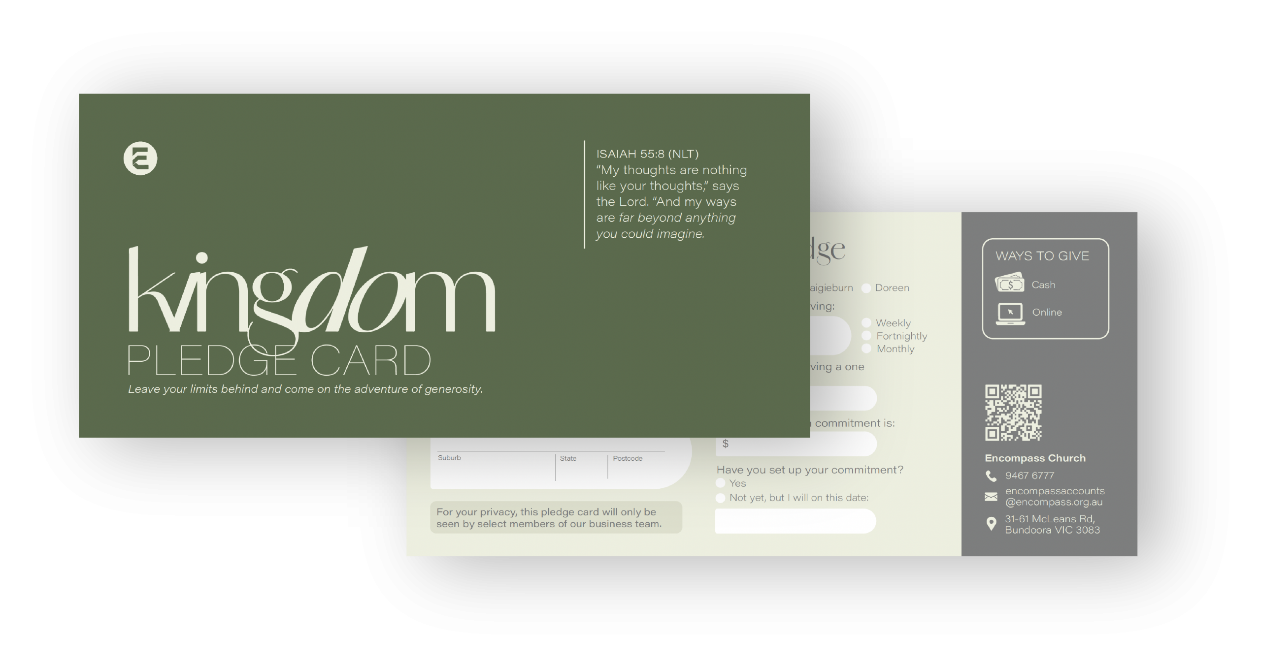 PLEDGE CARD
